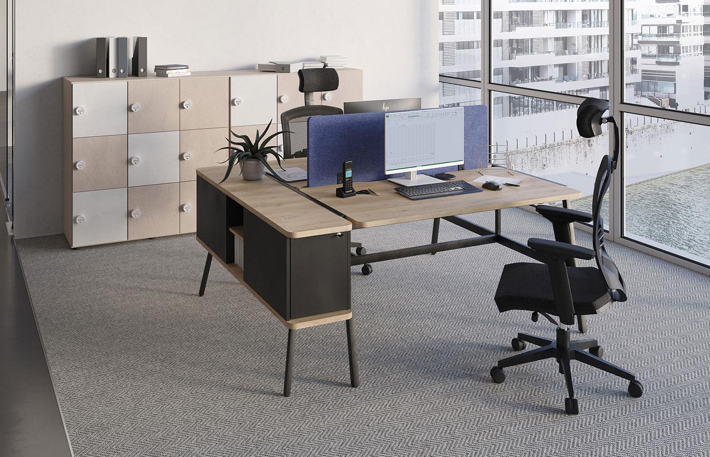 Bureau open space flex-office coworking bureau tables hautes, gamme Fundy - France Bureau